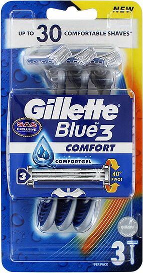 Razors set "Gillette Blue III Comfort" 3pcs.
