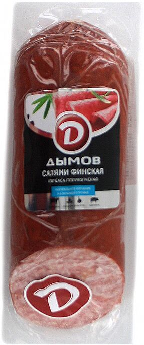 Semi-smoked salami sausage "Dimov Finskaya" 330g