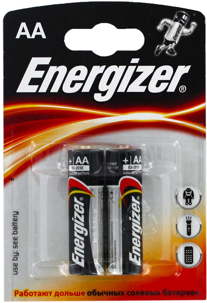 Элемент питания "Energizer AA LR6" 2шт  